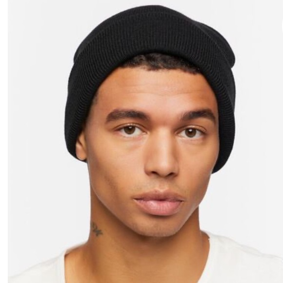 black athletic outdoor durable long beanie grunge active wear fashion headwear - Picture 10 of 10